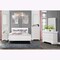 Global Furniture Usa Traditional Glam Crisp White W/ LED Charlie White Full Bed Group With Led 2782 - alternate 1